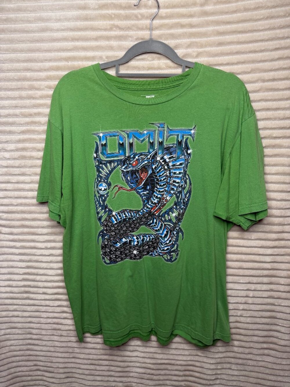 Omit Apparel Green Graphic T-Shirt XL 100% Cotton